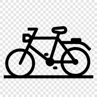 commuting, fitness, bike rides, city bike icon svg