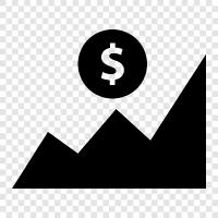 company, stock, graph, stock price icon svg