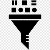 computer algorithms, data structure, sorting, search icon svg