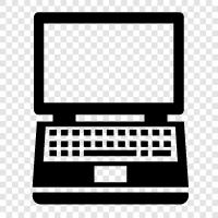 computer, laptop computer, notebook computer, netbook icon svg