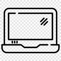 computer, portable, battery, charger icon svg