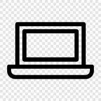 computer, laptop computer, laptop battery, laptop charger icon svg