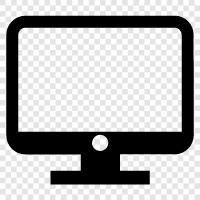 Computer, Arbeit, Monitor, Bildschirm symbol