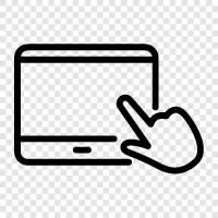 Computer, digital, iPad, Android symbol