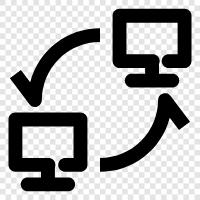 computer, internet, network, file sharing icon svg