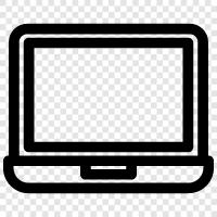 computer, notebook, computer hardware, computer software icon svg