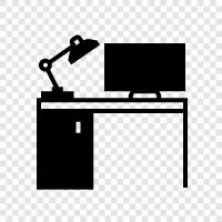 computer desk for gaming, computer desk for laptop, computer desk for work, computer desk icon svg