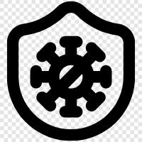 computer, virus, software, security icon svg