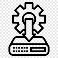 computer, network, hardware, software icon svg