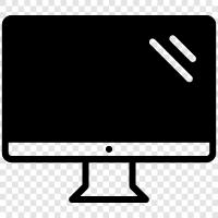 computer, laptop, computer desk, computer monitor Значок svg