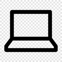 computer, notebook, laptop computer, desktop computer icon svg