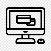 computer, laptop, computer systems, software icon svg