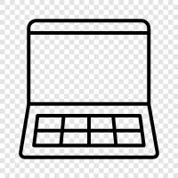 computer, notebook, laptop computer, netbook icon svg