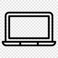 computer, laptop computer, notebook, ultrabook icon svg