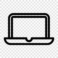 computer, notebook, portable, battery icon svg