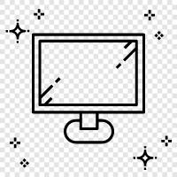 computer, display, monitor, computer monitor icon svg