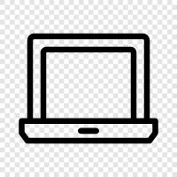 computer, laptop computer, notebook, ultrabook icon svg