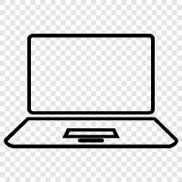 computer, laptop computer, notebook, ultrabook icon svg