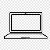 computer, laptop computer, notebook, ultrabook icon svg