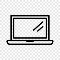 computer, laptop computer, notebook, portable icon svg