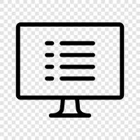 computer interface, computer settings, computer folders, computer icons icon svg