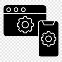 computer interface, user interface, graphical interface, input interface icon svg