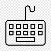 ComputerTastatur, Buchstabentasten, numerische Tastatur, LaptopTastatur symbol