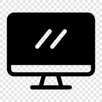 computer monitor, flat panel monitor, LED monitor, LCD monitor icon svg