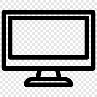 computer monitor, LCD monitor, plasma monitor, monitor software icon svg