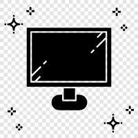 computer monitor, digital monitor, LCD monitor, monitor icon svg