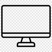 computer monitor, desktop monitor, LCD monitor, monitor stand icon svg