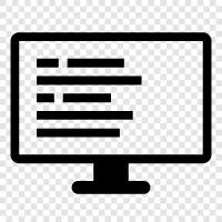 computer monitor, monitor for computer, laptop monitor, desktop monitor icon svg