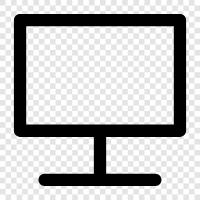 computer monitor, LCD monitor, LED monitor, digital monitor icon svg