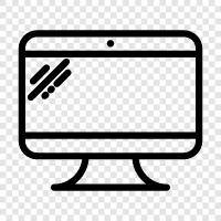 computer monitor, LCD monitor, LED monitor, Monitor icon svg