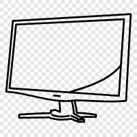 computer monitor, workstation monitor, LCD monitor, plasma monitor icon svg