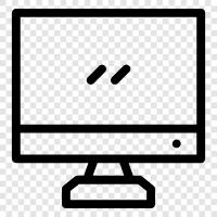 computer monitor, flat panel monitor, LCD monitor, LED monitor icon svg