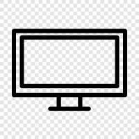 computer monitor, laptop monitor, LCD monitor, flat panel monitor icon svg