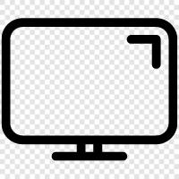 computer monitor, desktop monitor, LCD monitor, plasma monitor icon svg