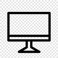 computer monitor, LCD monitor, plasma monitor, digital monitor icon svg