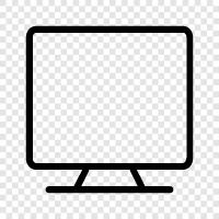 computer monitor, LCD monitor, LED monitor, monitor stand icon svg