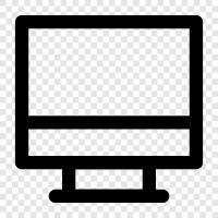 computer monitor, monitor size, monitor resolution, monitor type icon svg