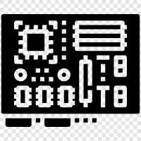 computer motherboard, computer parts, computer systems, motherboard socket icon svg