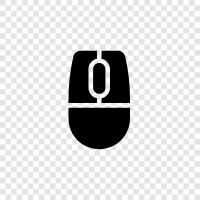 computer mouse, pointer, pointer devices, trackball icon svg