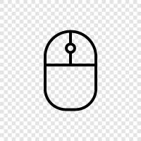 computer mouse, cursor, pointer, clicker icon svg