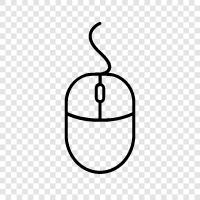 computer mouse, cursor, pointer, click icon svg