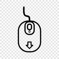 computer mouse, pointer, cursor, tracking icon svg