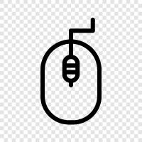 computer mouse, pointing device, gaming mouse, optical mouse icon svg