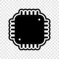 computer, chip, microprocessor, motherboard icon svg