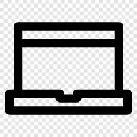 Компьютер, портативный компьютер, Netbook, ultrabook Значок svg