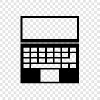 computer, notebook, laptop computer, netbook icon svg